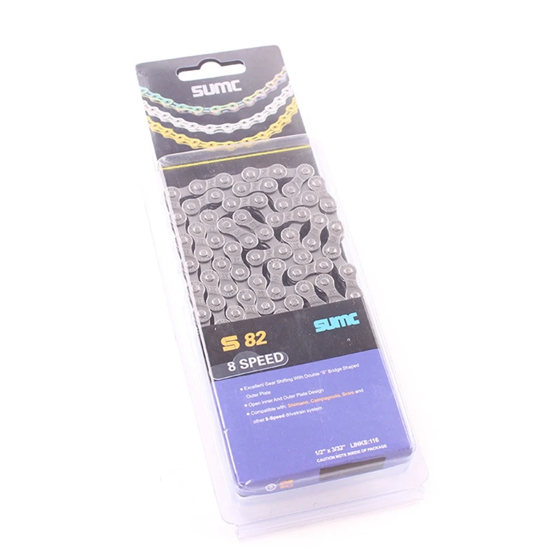 

Велосипедная цепь SUMC, передвижная цепь для горного велосипеда, 6/7/8 скоростей, с волшебной пряжкой