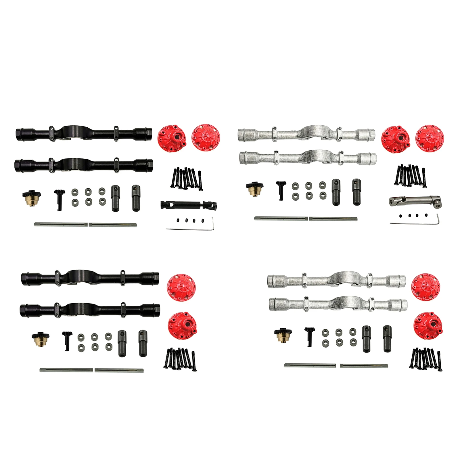 

1/10 Scale 4wd Rear Axle Differential Set for Wpl D12 Truck Replacement Part