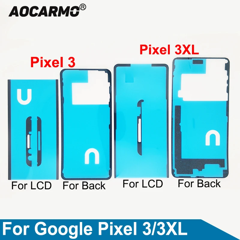 Клейкая лента Aocarmo для ЖК экрана клейкая Рамка Google Pixel 3 3xl 3XL XL|Наклейки телефонов| |