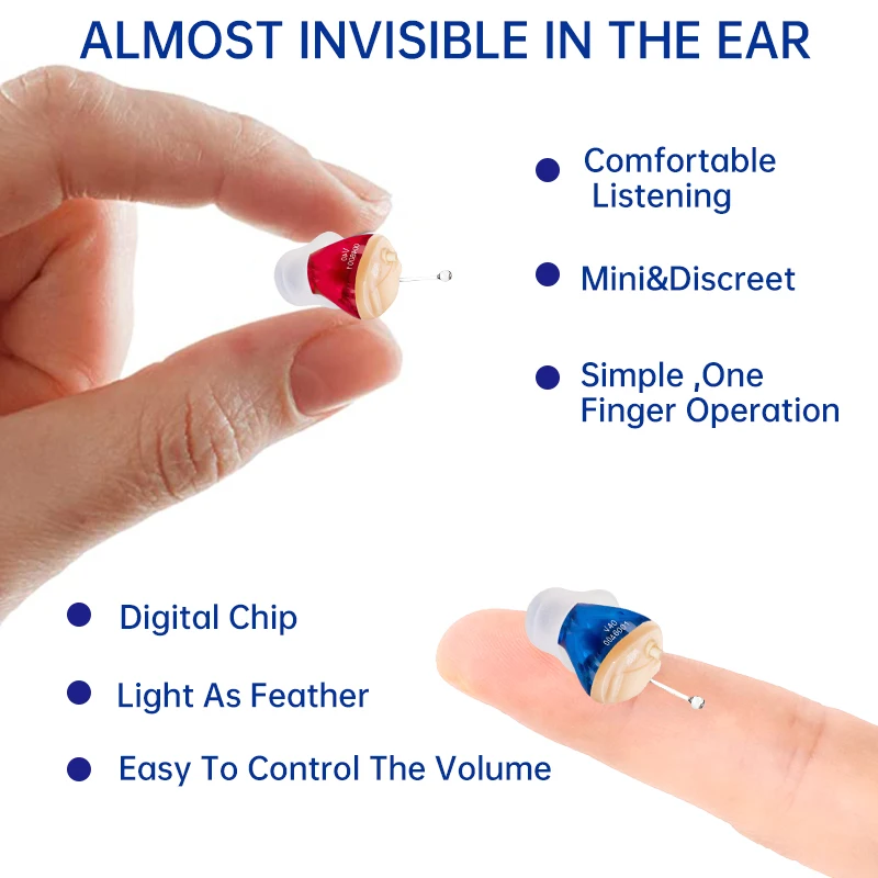 Слуховые аппараты аудиофоны цифровой 6 Каналы V40 усилитель звука с низким Шум