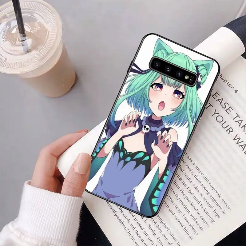 

Anime Neko Cat GirlKawaii Novelty Phone Cover For Samsung Galaxy A50 A30 A71 A40 S10E A60 A50s A30s Note 8 9 S10 Plus S10 S20 S8