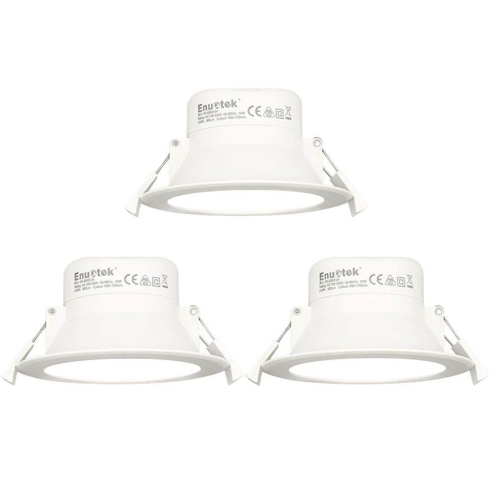 10 Вт Встраиваемый светодиодный потолочный светильник холодный 5000 К отверстие