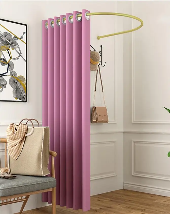 U-образная занавеска для раздевалки магазина одежды