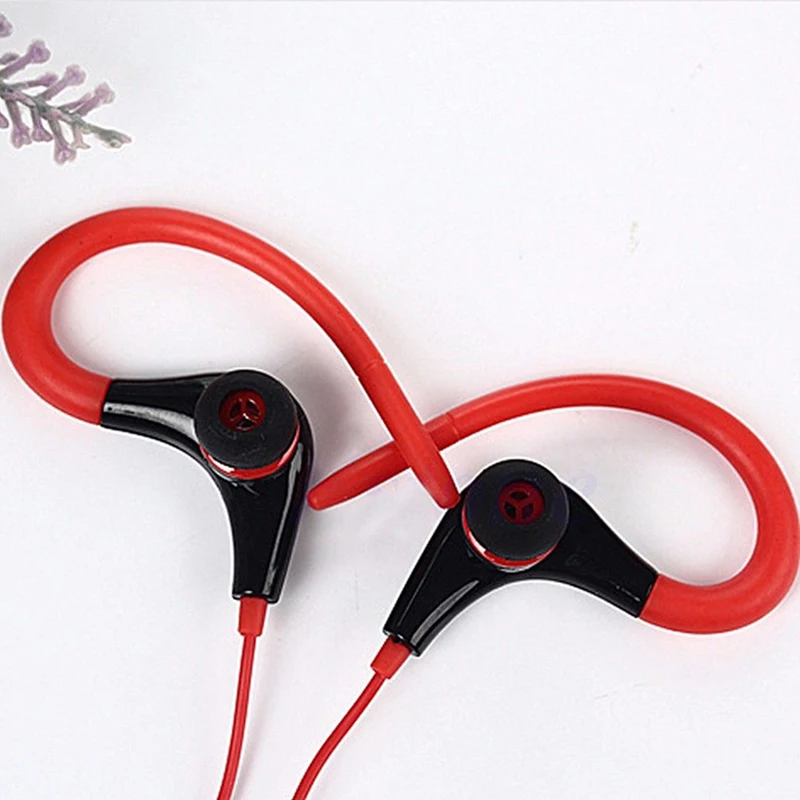 3.5mm Wired Earphones Sport headset 1.2m In ear Bass Stereo Earbuds Hook with Mic For iphone samsung huawei xiaomi vivo oppo | Электроника