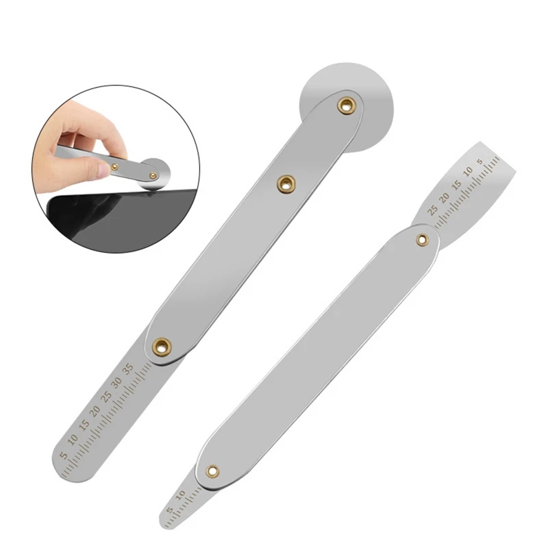 Universal Mobile Phone LCD Screen Back Cover Roller Crowbar Opener with Ruler Disassemble Hand Repair Tool