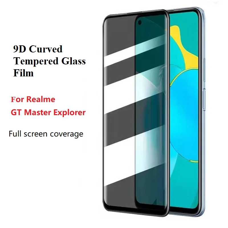 Для Realme GT Master Explorer Edition тонированное закаленное стекло с защитой от сисветильник изогнутая поверхность пленка полное покрытие HD защита экрана