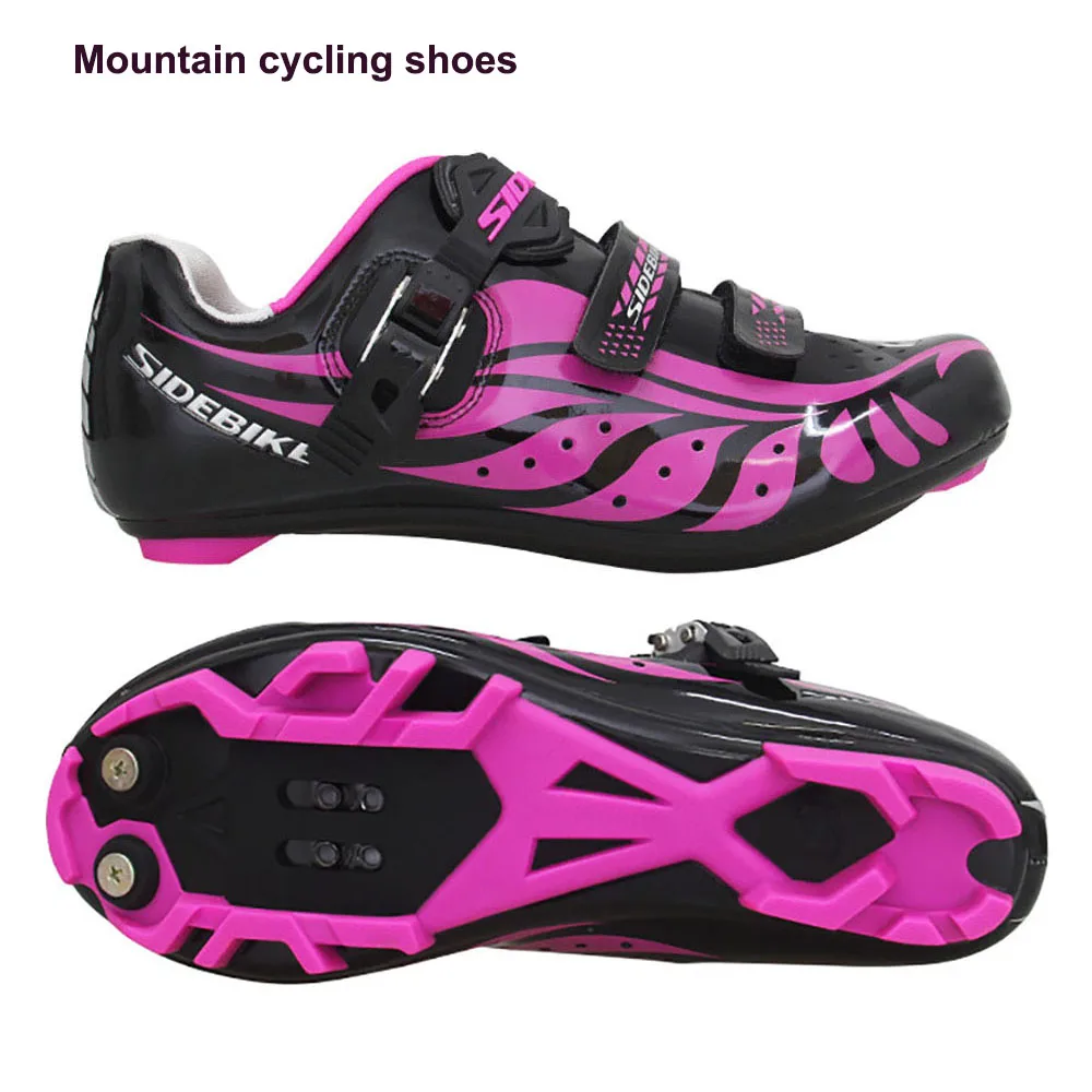 Mountain shoes Sidebike/велосипедная обувь mtb, обувь для верховой езды, износостойкая, противоскользящая, дышащая, для спорта на открытом воздухе, Дамский велосипед, обувь с замком - Цвет: Mountain shoes
