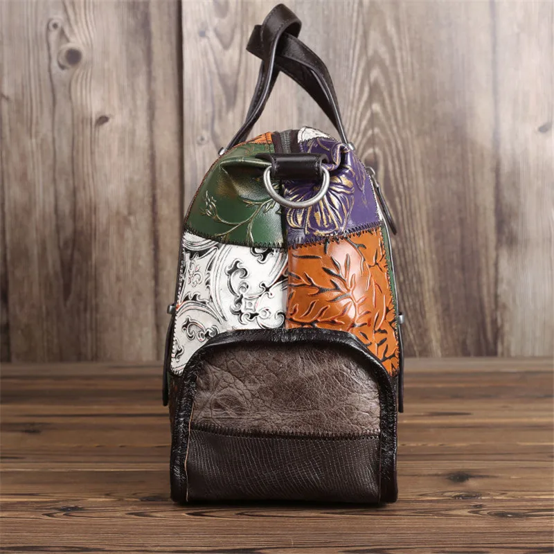 Nesitu Unique Fashion Bohemia Large Roomy A4 Genuine Leather Women Handbags Briefcase Female Shoulder Messenger Bags Totes M090 | Багаж и