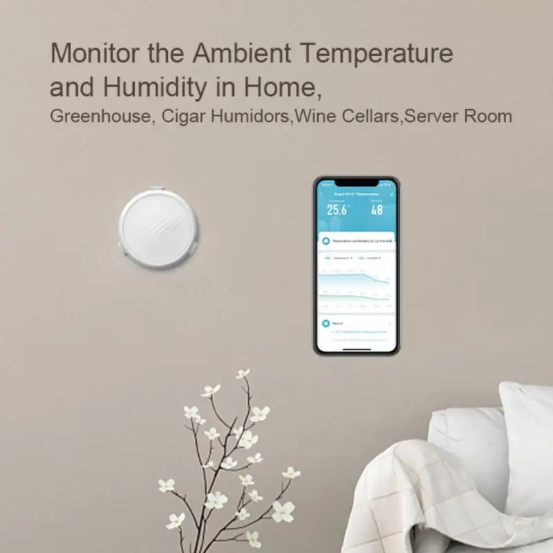 

Умный термометр Tuya, электронный прибор с Wi-Fi, Bluetooth, датчиком температуры и влажности, голосовым управлением