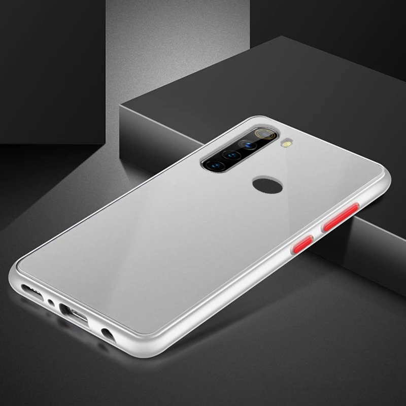 Чехол-накладка для XiaoMi Redmi Note8 Pro Note8Pro матовый прозрачный роскошный