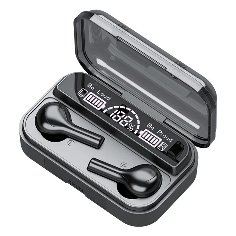 TWS Bluetooth наушники настоящие беспроводные водонепроницаемые спортивные HIFI бас