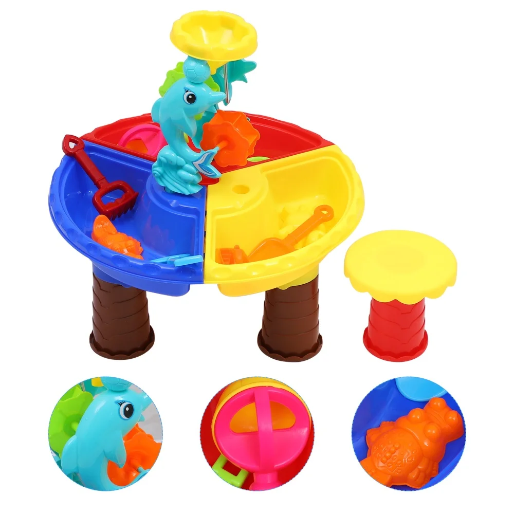 

1 Set Funny Beach Table Toys Sand Playing Set Kids Educational Playthings