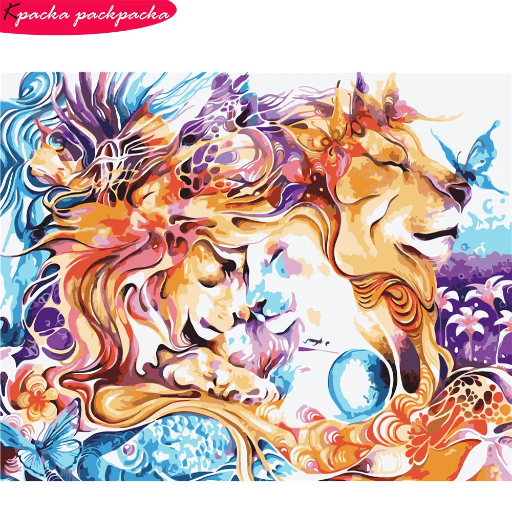 

Colorful Man Abstract Painting By Numbers Set Frameless Colour By Numbers 40x50 cm 24 Colors Handpainted Gift Diff:4 S VA-0579