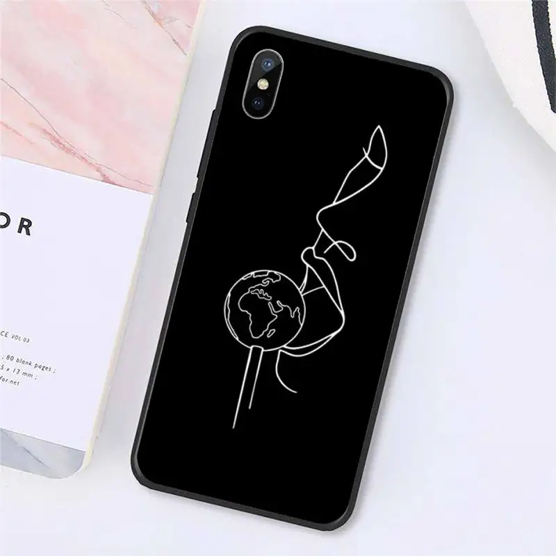 

Black Sexy Rose Lover Harajuku Phone Case for iPhone 11 12 pro MINI XS MAX 8 7 6 6S Plus X 5S SE 2020 XR