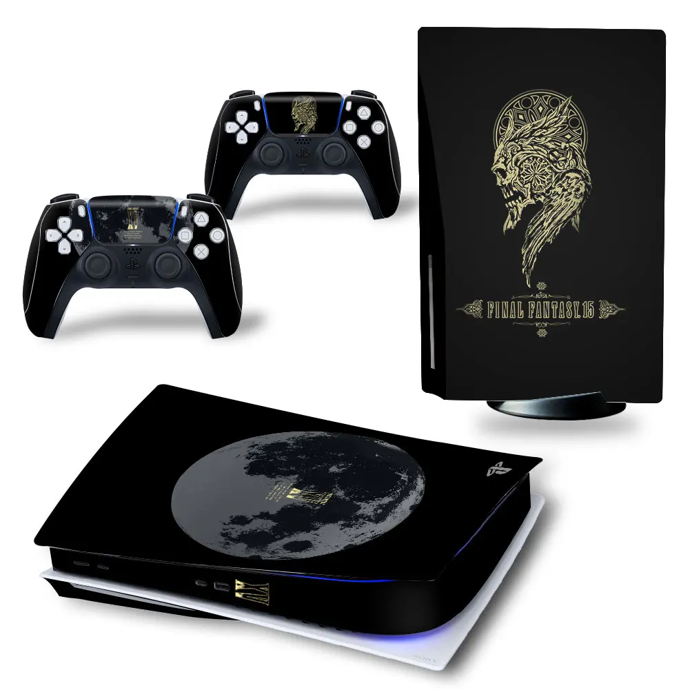 

Новый Final Fantasy PS5 дисковое издание кожи Стикеры наклейка кожного покрова для Игровые приставки 5 консоли и 2 контроллеры PS5 диск кожи Стикеры