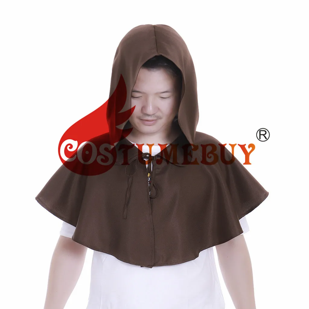 Costumebuy мужской средневековый костюм в стиле «Ренессанс» капюшон полиэстер Capelet LARP мантия шляпа накидка унисекс принадлежности на хеллоуин для косплея