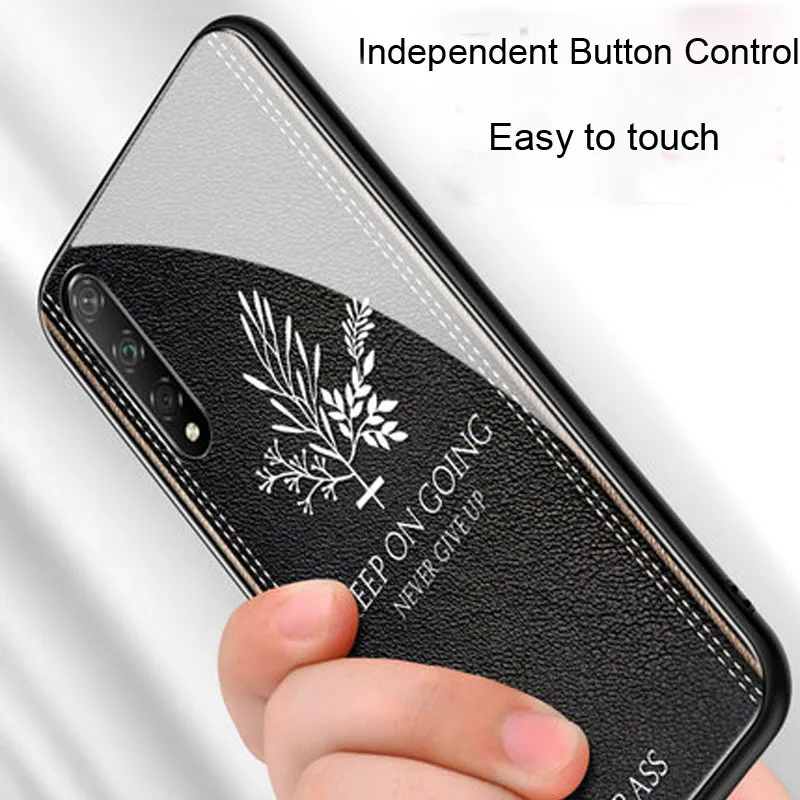 Чехол из закаленного стекла с изображением оленей травы для huawei Honor 20 S s мягкий