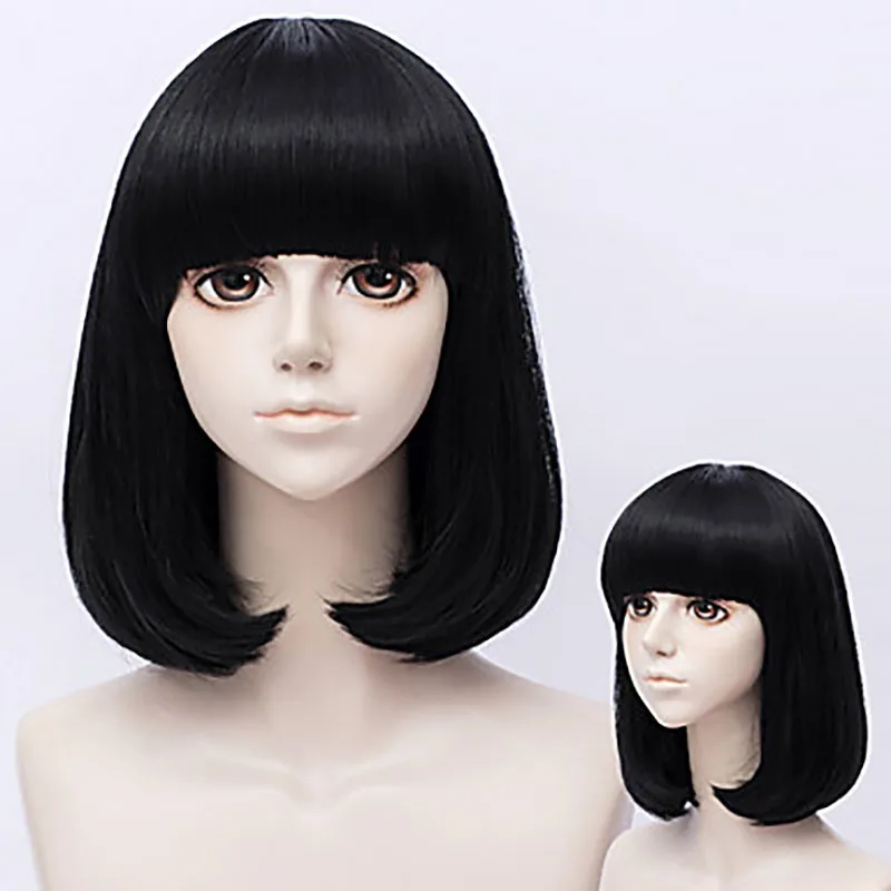 HAIRJOYHAIRJOY Синтетический Косплей желтый бриллиант в стране блестящих коротких прямых ЛИМОННЫХ волос парик