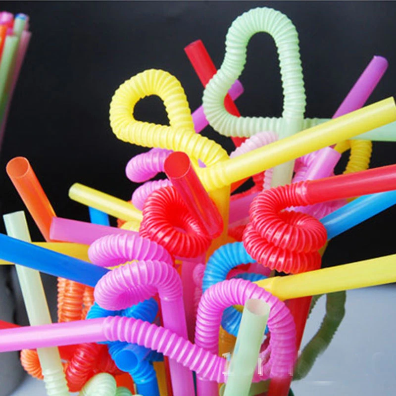 100 шт./компл. домашняя художественная Питьевая соломка цветные модельные