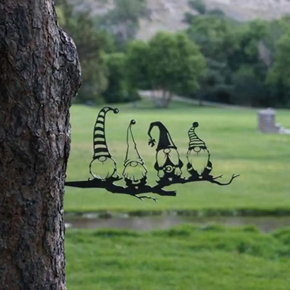 

Free Shipping Ground Plug Metal Garden Iron Elf Chicken Hummingbird Owl Bird Animal Plug-in Decoration Garden Accessories