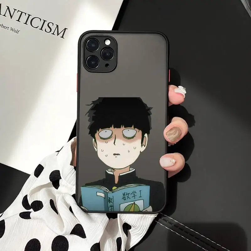 

Mob Psycho 100 manga Phone Cases matte transparent For iphone 7 8 11 12 plus mini x xs xr pro max cover