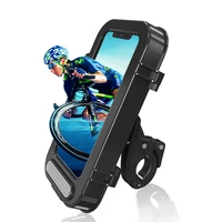 2021 waterproof bicycle phone holder stand motorcycle handlebar mount bag cases universal bike scooter cell phone bracket