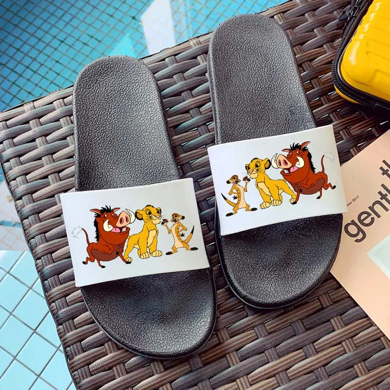 

Women Slippers Home Summer Slides Cute Lion Ladies Indoor Slippers Lady Non-slip Casual Flip Flops Shoes Beach Slides