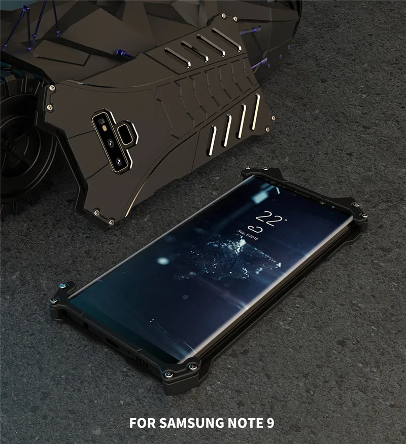 Batman Shockproof Aluminum Case For Samsung Galaxy Note 9 10 8 FE S10 Plus S10E Cover Metal Bumper Frame Case Cover Shell Fundas