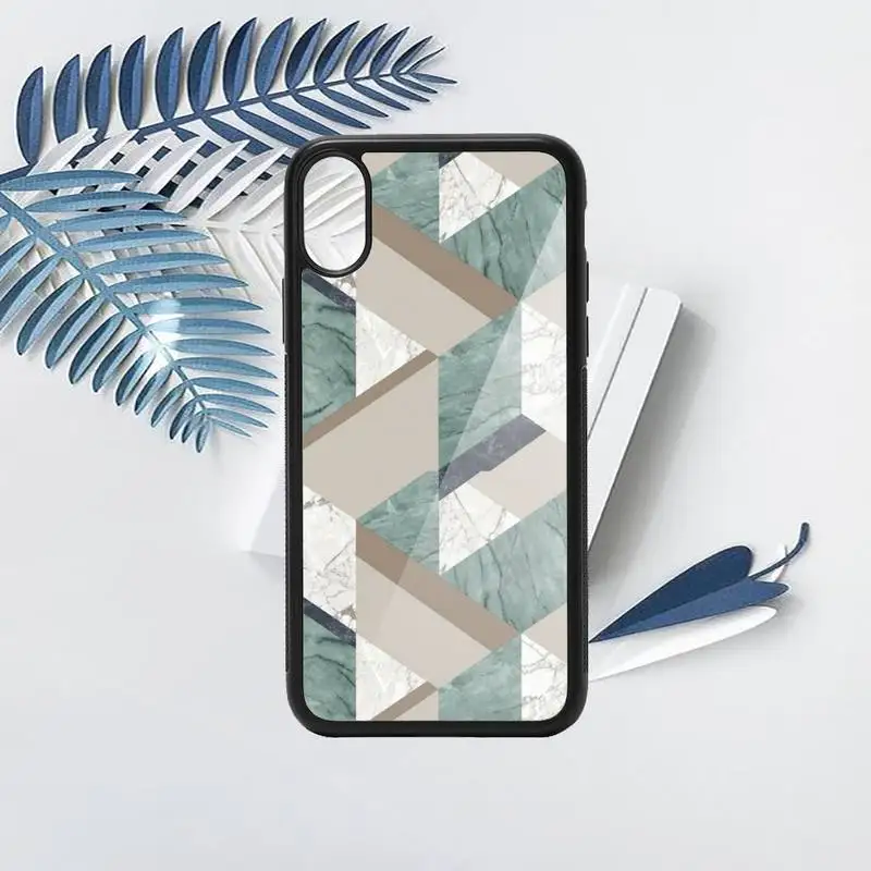 

Geometry Cool Marble pattern Phone Case TPU For iPhone X XR XS 11 12 mini Pro MAX 6 6S 7 8 Plus SE 2020