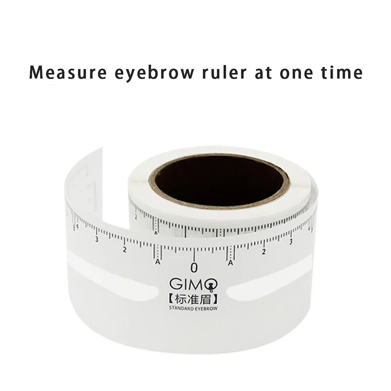 

Disposable 50pcs/lot Eyebrow Ruler Sticker Adhesive Guide Permanent Makeup Tool