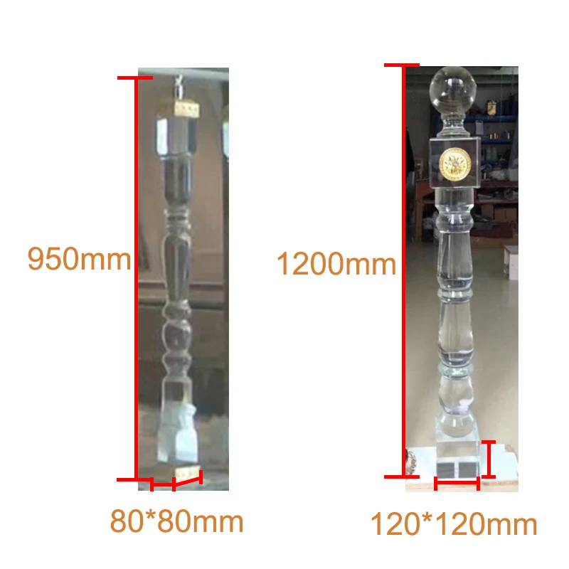 Бесплатная доставка стеклянные королевские пантинированные столбы столбики для