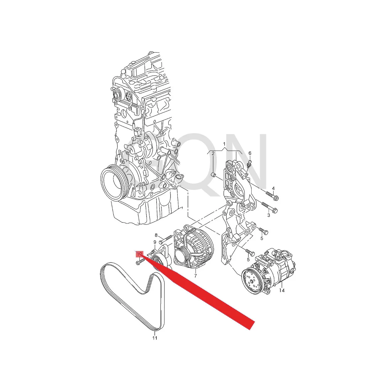 

Flat head bolt Vol ksw age nLa man doM ult iva nTr ans por ter Ame oAr teo nCr aft er inner multi-tooth flange bolt
