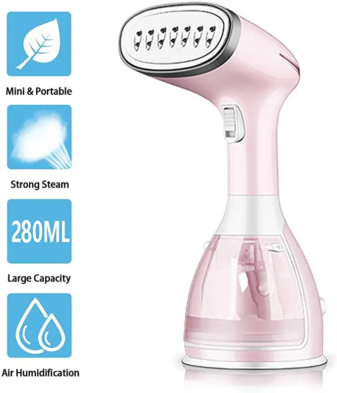 

1Seconds 1500W Handheld Steamer Powerful Garment Steamer Portable Fast-Heat Steam Iron Ironing Machine for Home Travel