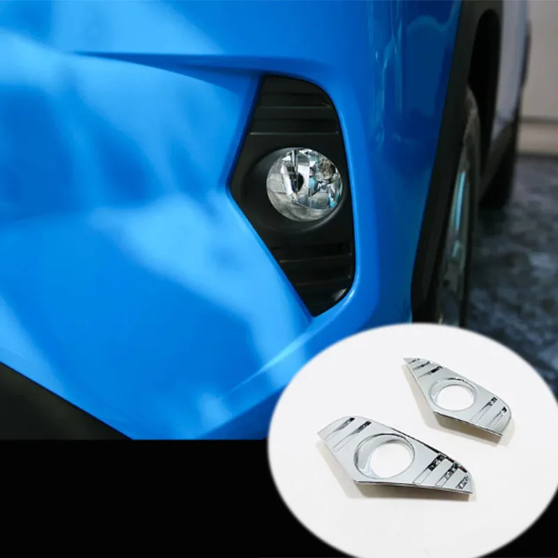 For Toyota Rav4 2019 2020 Decorate Accessories Abs Fog Light Lamp Cover Trim Bezel Frame Styling Garnish Silver | Автомобили и