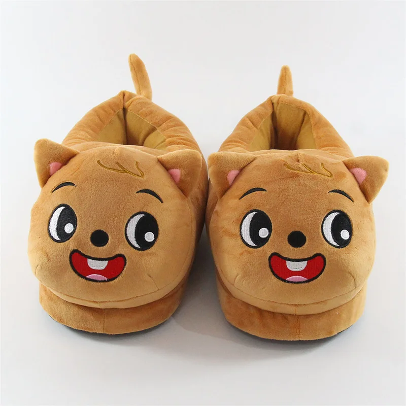 Zapatillas de felpa de dibujos animados para hombre y mujer, zapatos c&aacute;lidos Unisex de estilo KPOP, Stray Skzoo, Animal de peluche, Changbin, flirmin, Hyunjin, leesaber-1