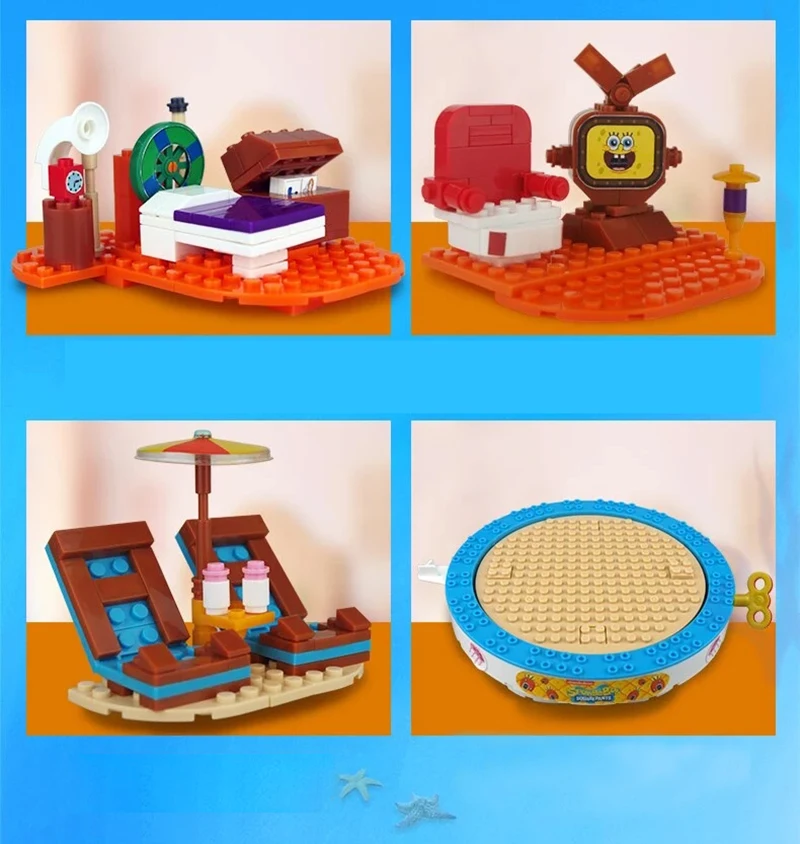 Новый SpongeBobed музыкальные игрушки дом в форме ананаса друзей KrabbyPatty Патрик Squidward