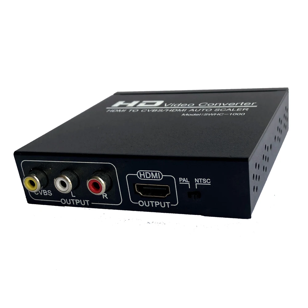 Автоскалер с HDMI на CVBS AV/HDMI Поддержка кода NTSC/ PAL HDCP для ТВ VHS VCR DVD рекордеров