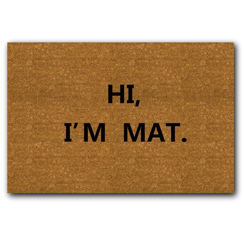 Забавный домашний дверной коврик HI'm Придверный для входа в гостиную коврики