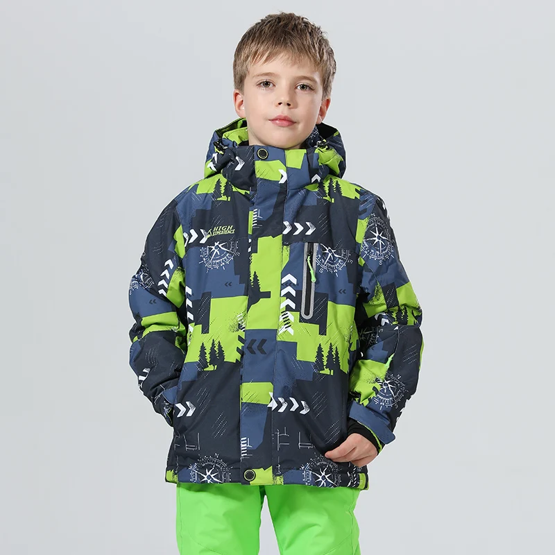 Jacket 5 Лыжные костюмы, детская зимняя куртка для сноуборда, ropa esqui, детская Лыжная одежда, зимние штаны для мальчиков и девочек, теплая водонепроницаемая одежда - Цвет: Jacket 5