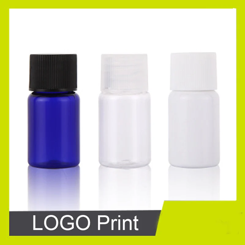 50 шт./лот 10 мл ПЭТ многоразовая бутылка с винтовой крышкой дорожный контейнер для