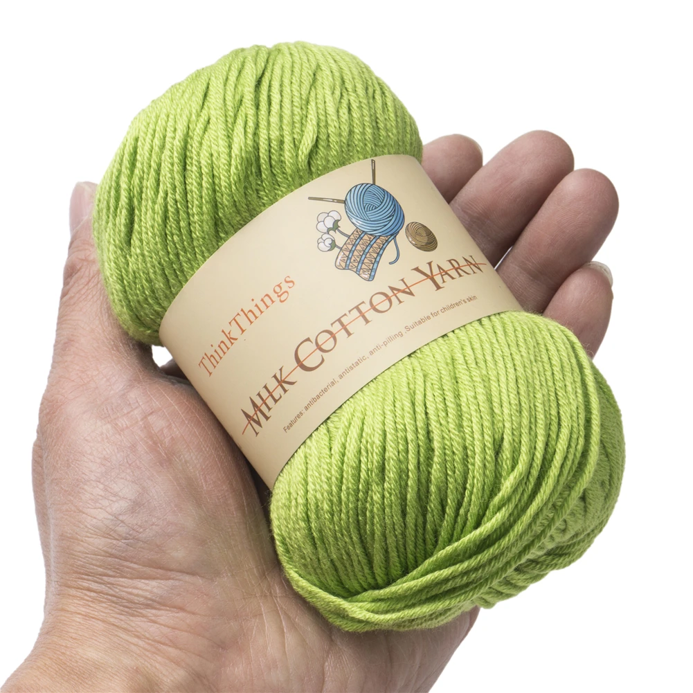 500 г 10 шариков/лот молочная хлопчатобумажная пряжа Детская шерстяная для