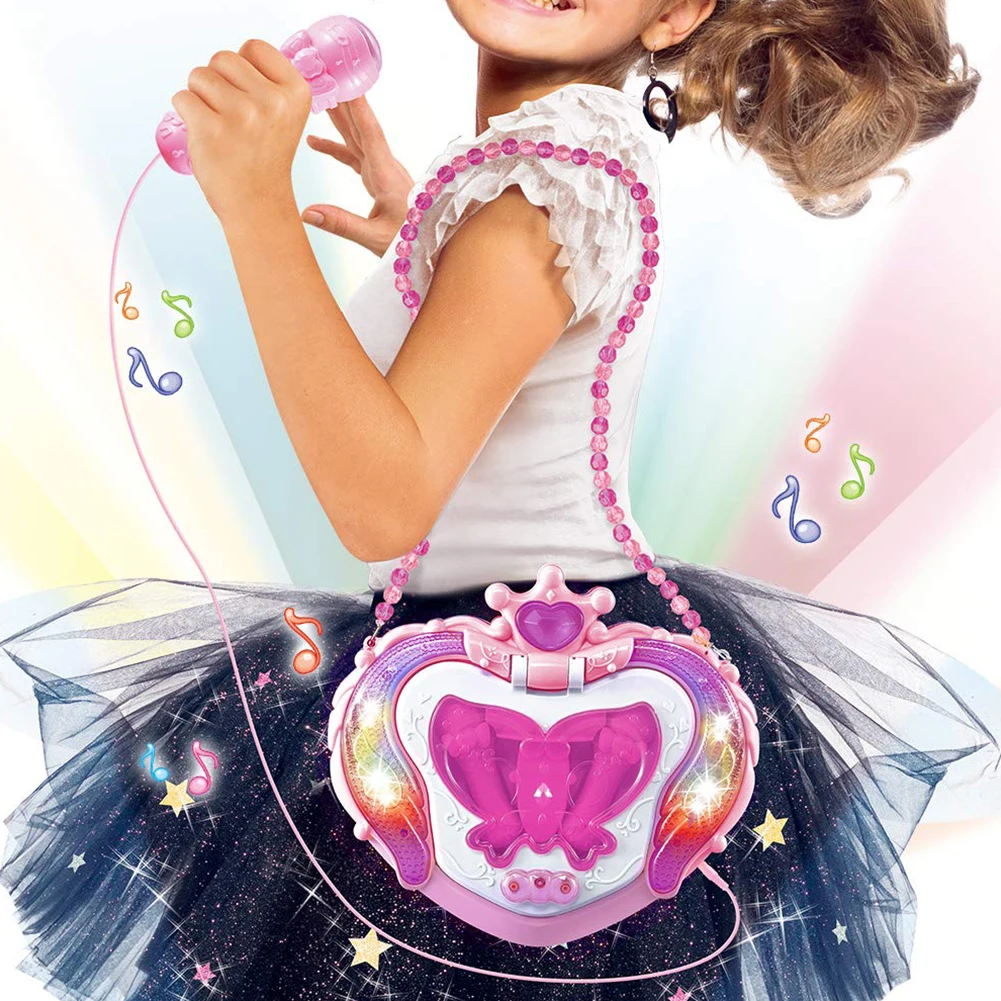 Светильник с электронным домашним проводным караоке игрушкой забавная