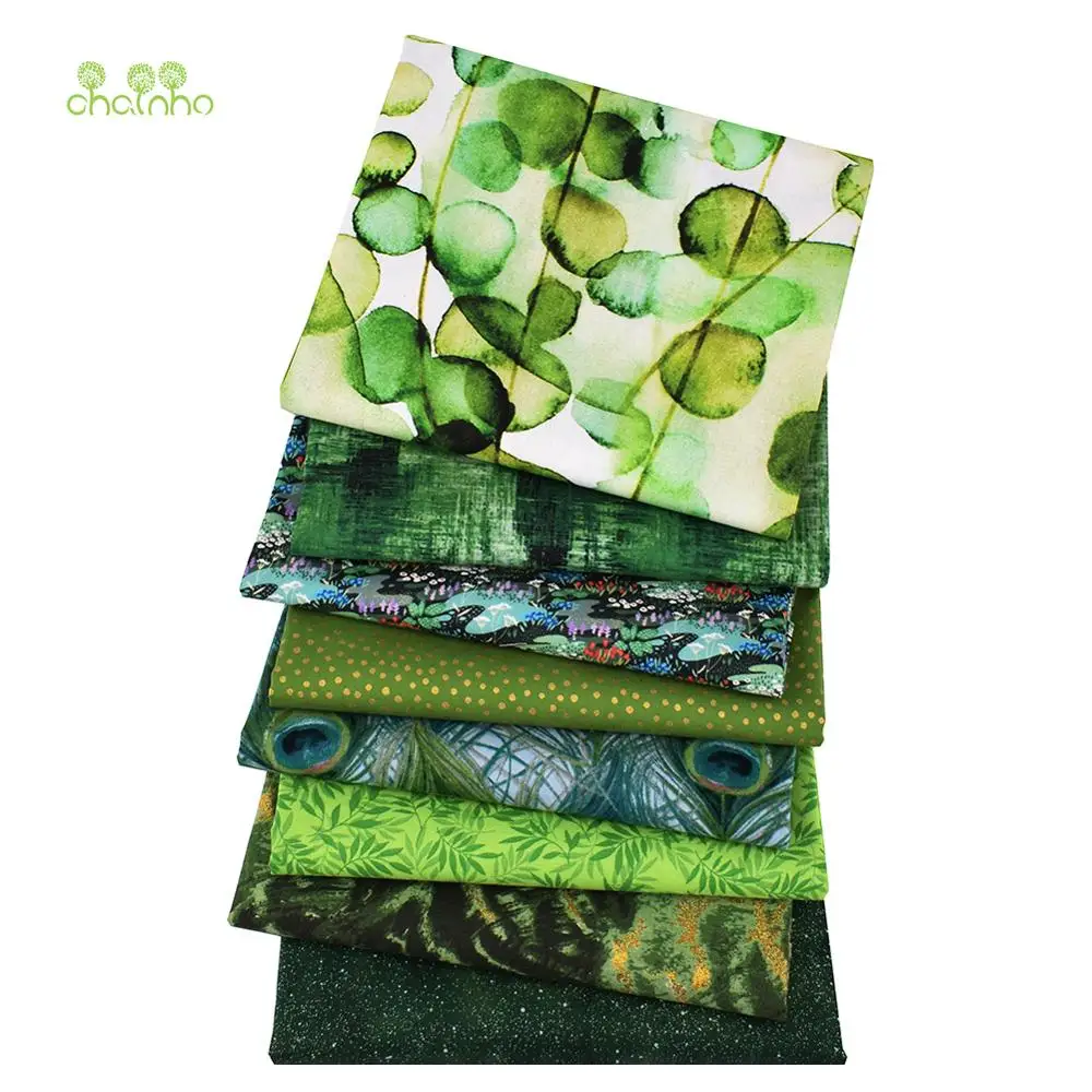 8 шт./лот простая хлопковая ткань Лоскутная Ткань бронзовая серия ручной работы