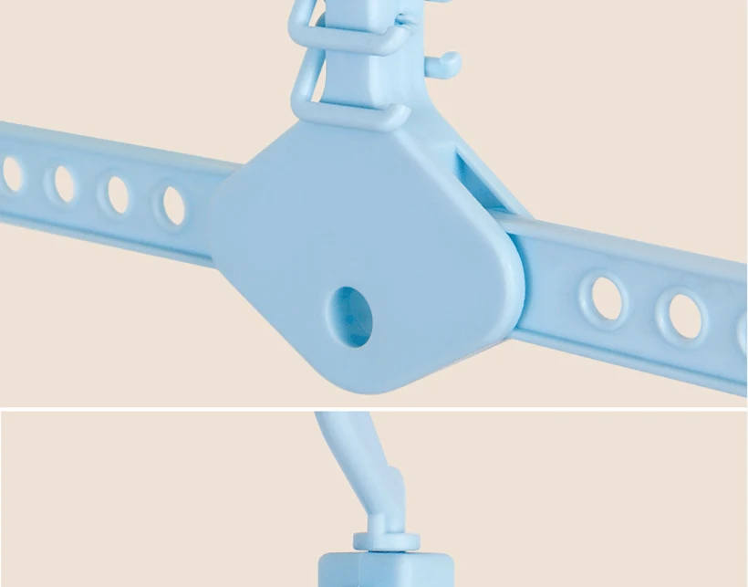 Advanced Design Save Space Hanger Cabinet Clothes Organizer Foldable Windproof Rotatable Household Hook Tie Storage Strong