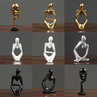 figure sculpture home crafts abstract decoration thinker statue ornaments resin