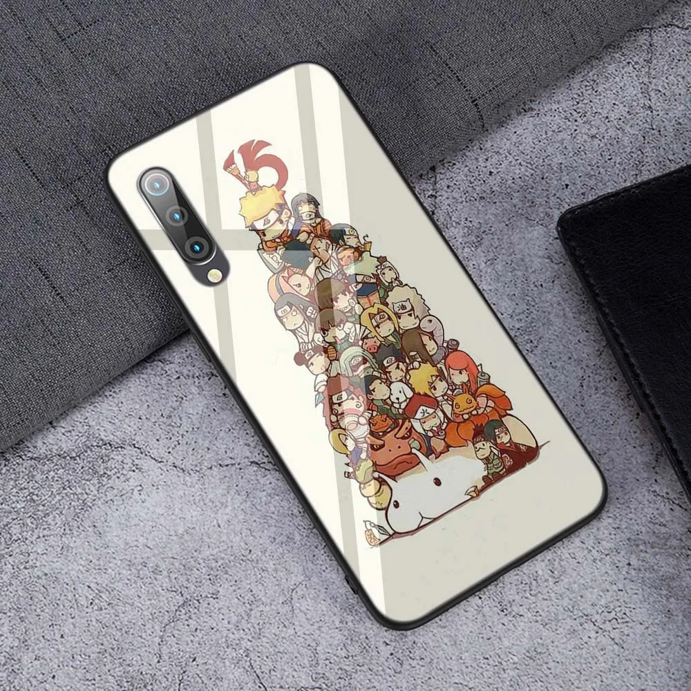 TG16 Lavaza Hokage Наруто Какаши Япония Аниме закаленное стекло мягкий чехол для Xiaomi Redmi Note 5 6 7 Pro mi A1 A2 8 Lite 9 F1 TPU чехол - Цвет: TG16