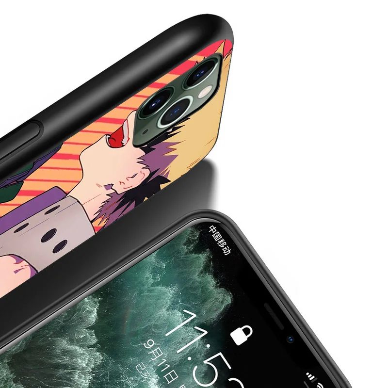 

Anime Katsuki Bakugou For iPhone 12 11 XS Pro Max Mini XR X 8 7 6 6S Plus 5 SE 2020 Black Cover Phone Case