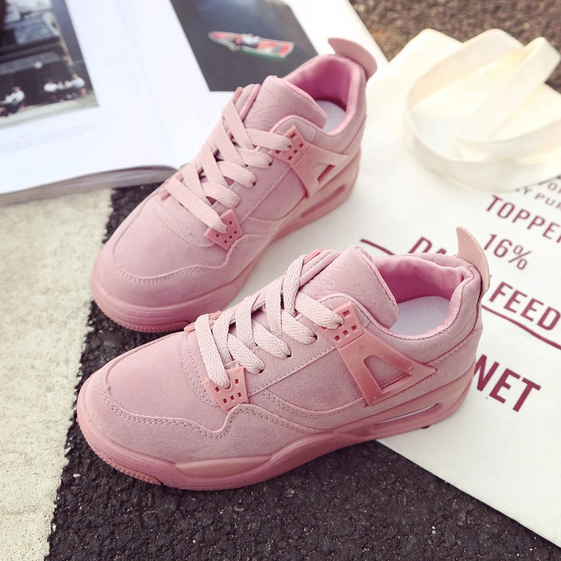 

2019 Pink Sneakers Women Vulcanized Shoes Female Trainers Fashion Flat Platform Leisure Shoes Comfort Breathable Casual Shoes