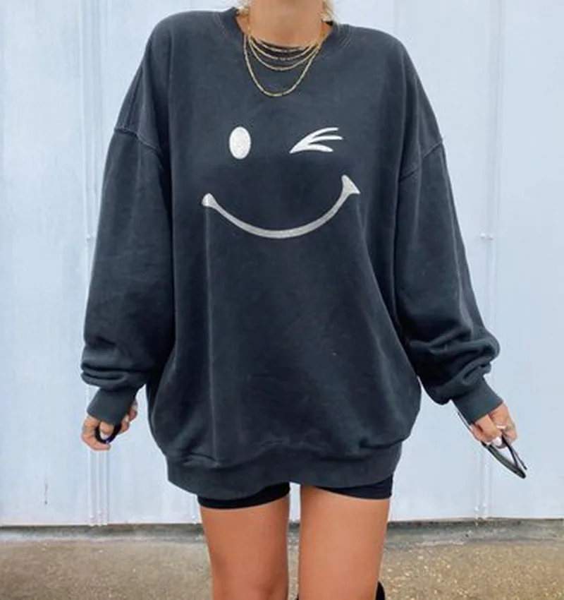 

za Spring/summer 2020 fashion women's round neck printed long sleeve No hat casual women's simple wind belt letter pattern
