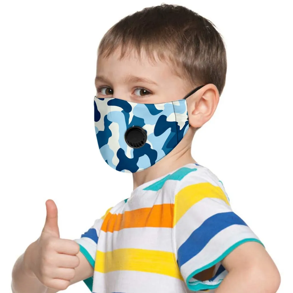 2020 детская Регулируемая многоразовая дышащая безопасная маска с принтом masque